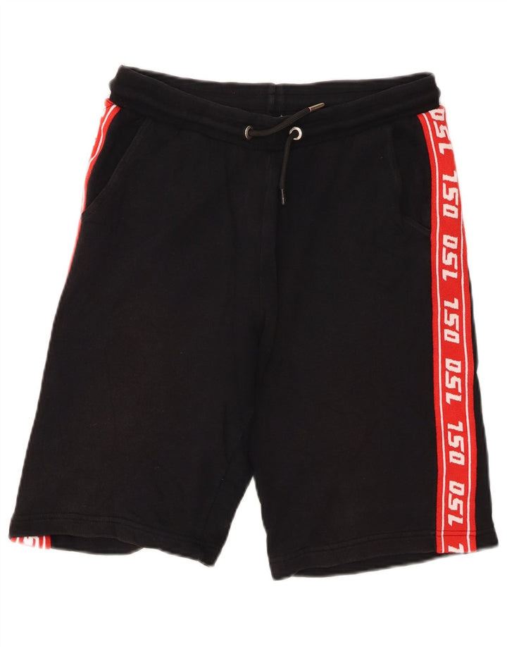 Diesel Boys Graphic Sport Shorts 14-15 Years  Black Cotton