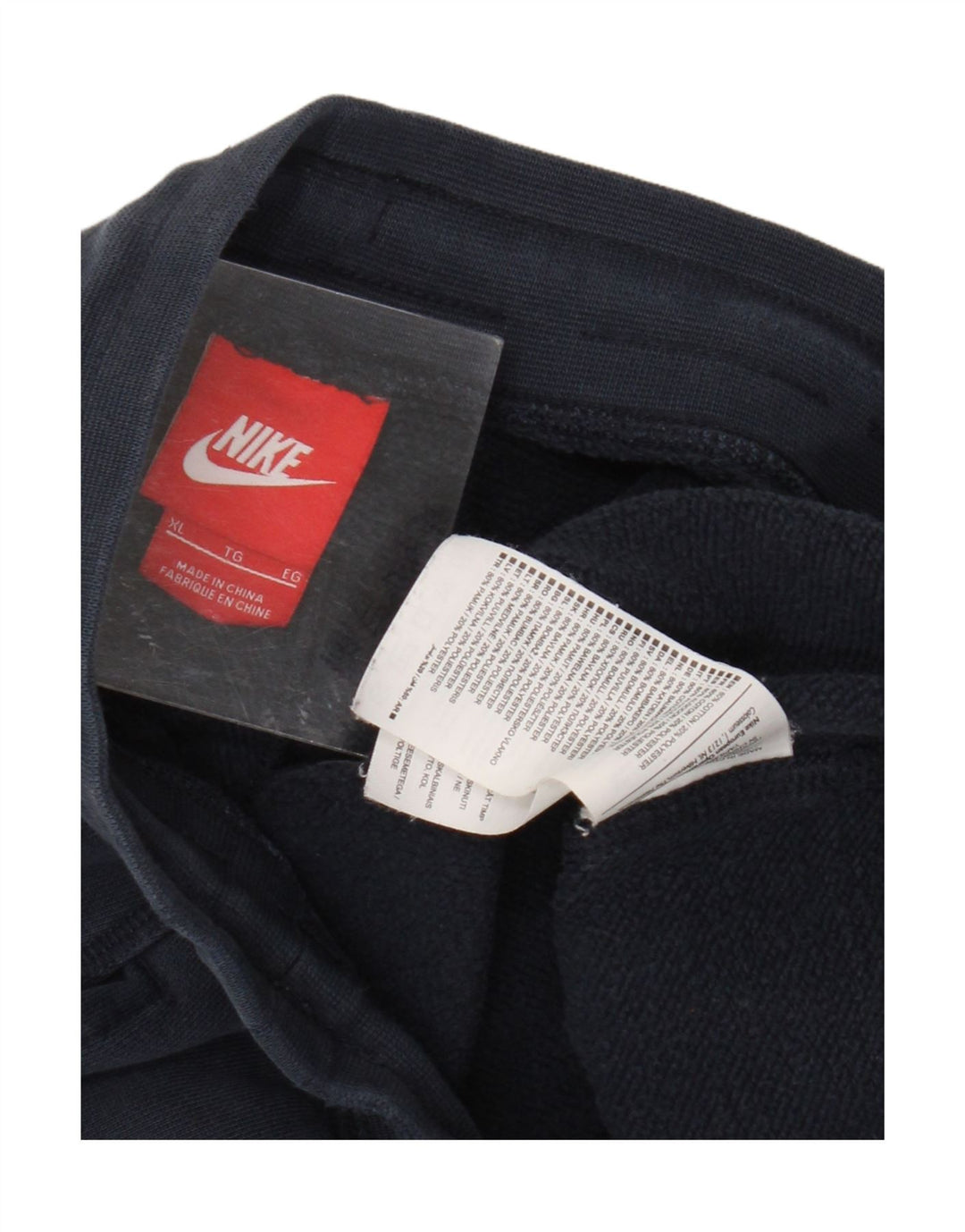 NIKE Mens Tracksuit Trousers Joggers XL Navy Blue Cotton