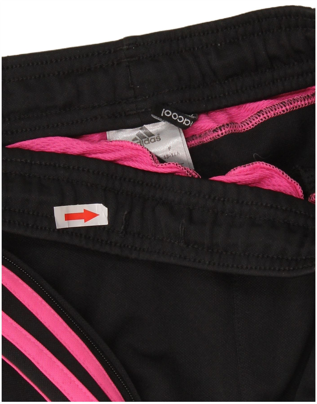 ADIDAS Girls Climacool Tracksuit Trousers 13-14 Years Black Polyester