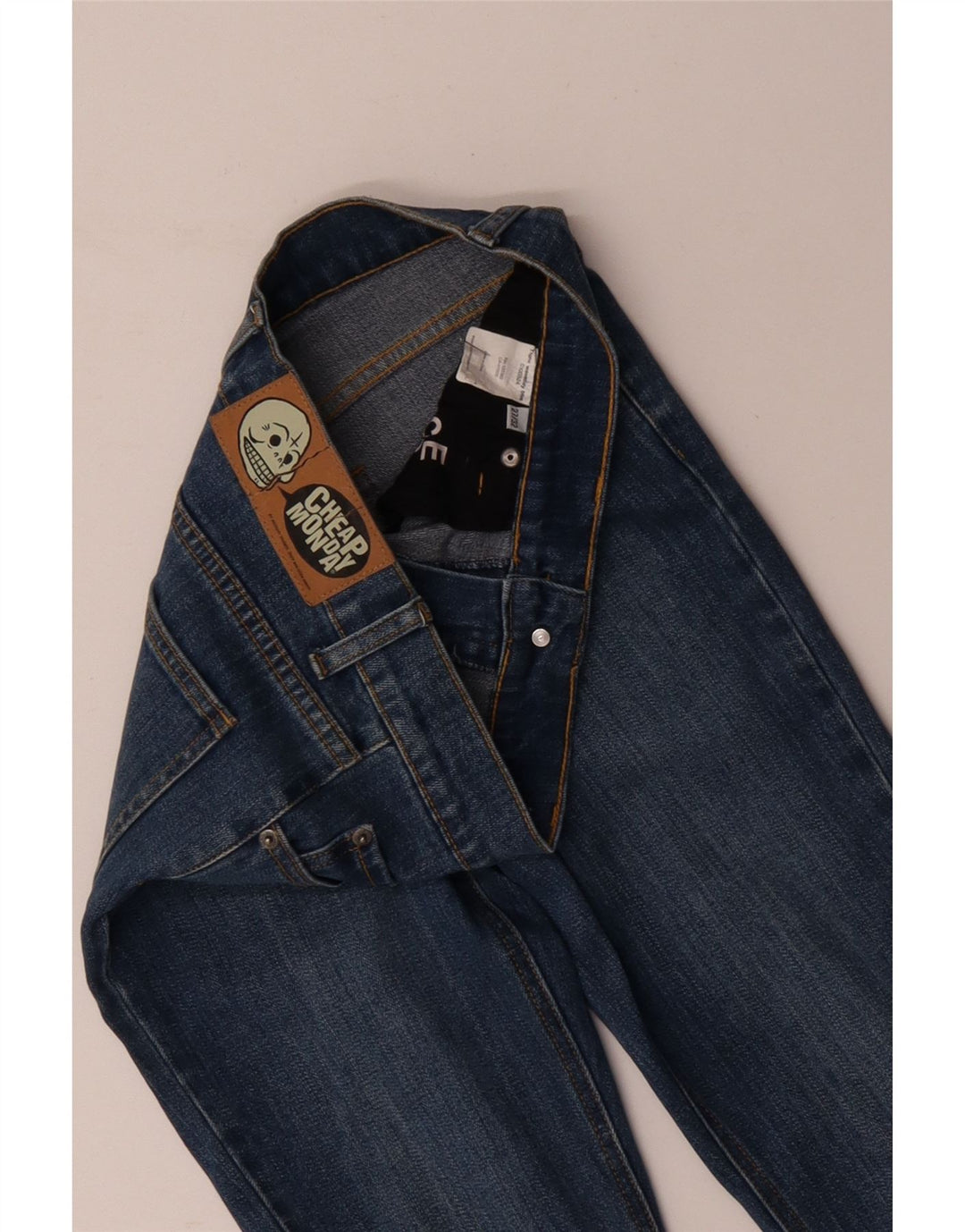 CHEAP MONDAY Womens Skinny Jeans W27 L32 Blue Cotton