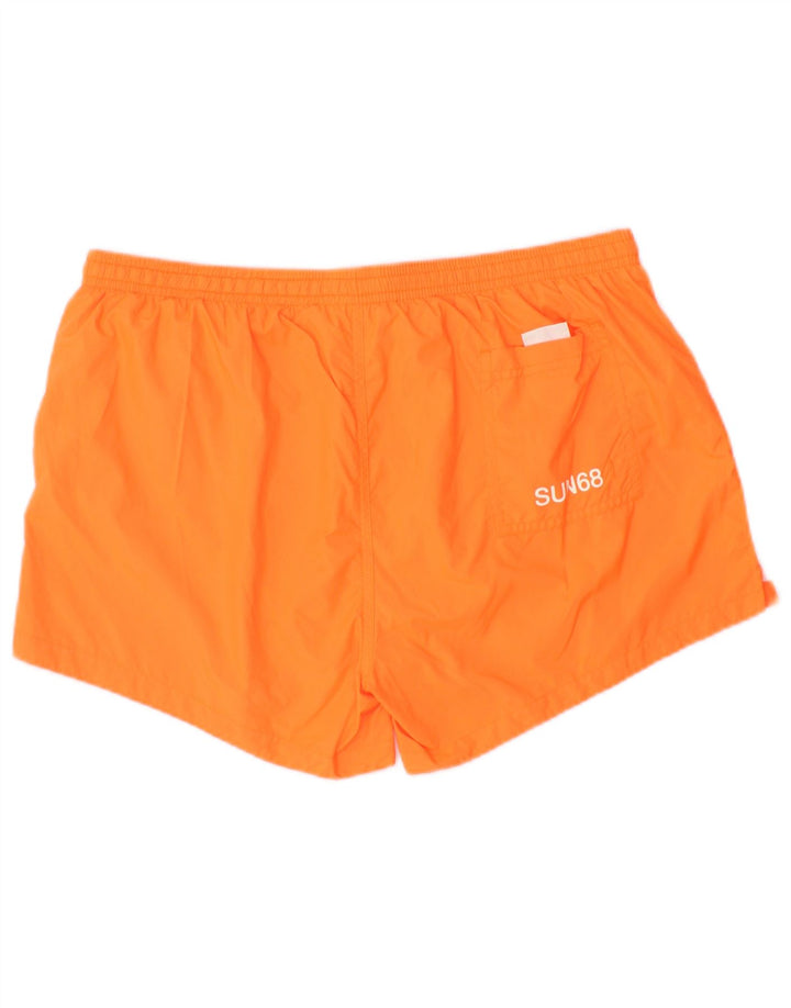 Sun68 Mens Swimming Shorts XL Orange Colourblock