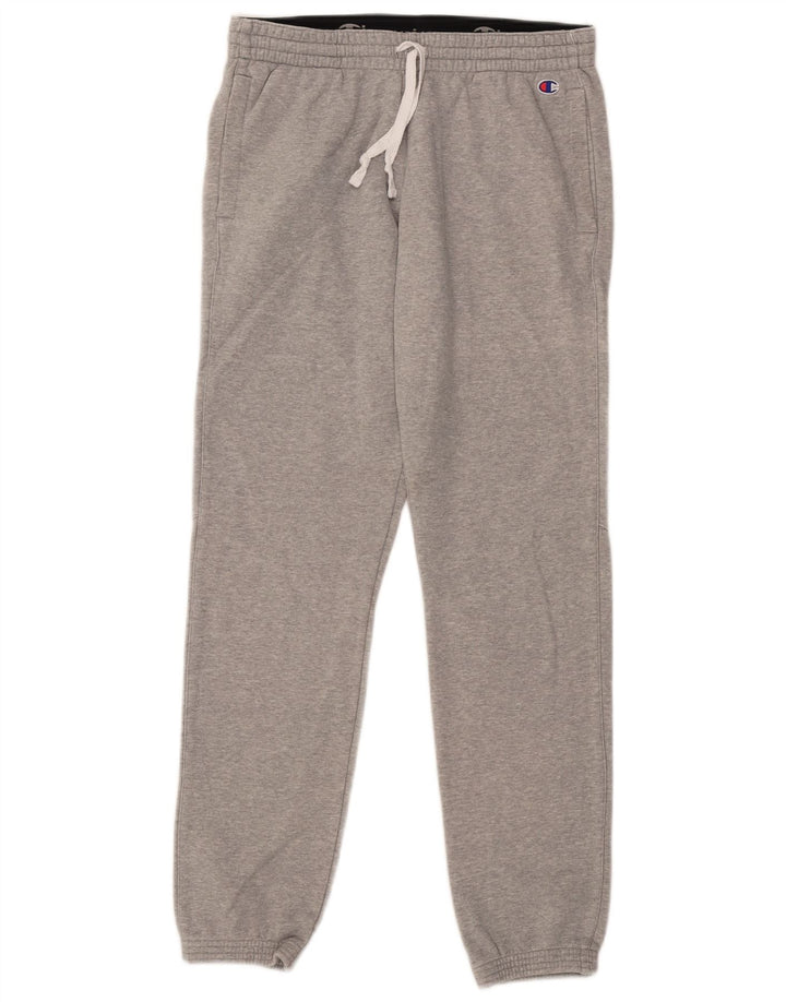 Champion Mens Tracksuit Trousers Joggers Medium  Grey Cotton