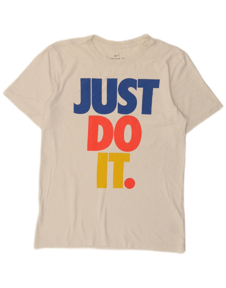 Nike Mens Graphic T-Shirt Top Small White Cotton