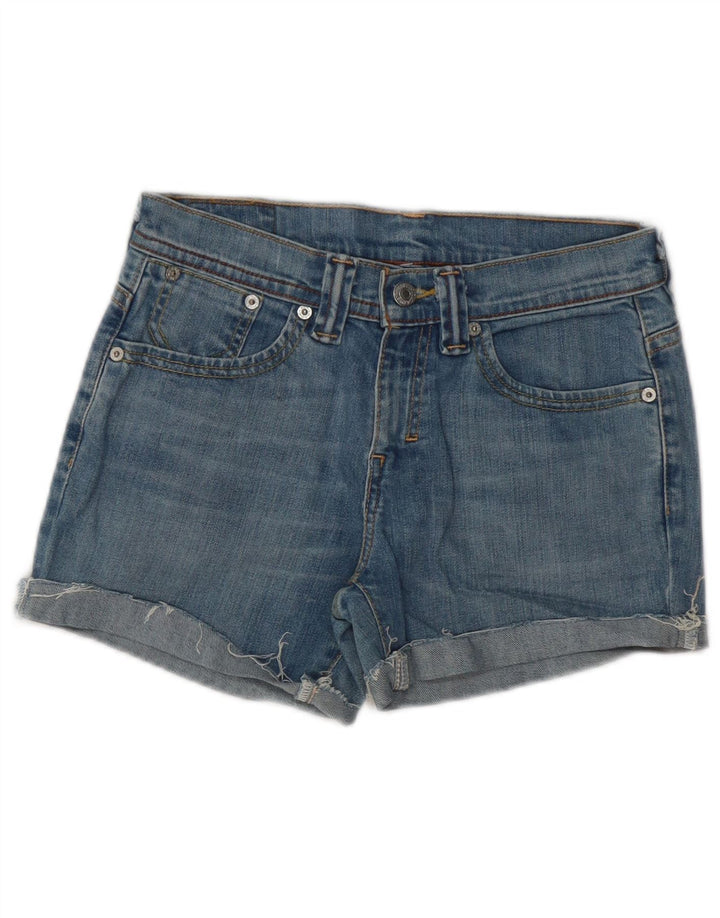 LEVI'S Womens Denim Shorts W28 Medium Blue Cotton