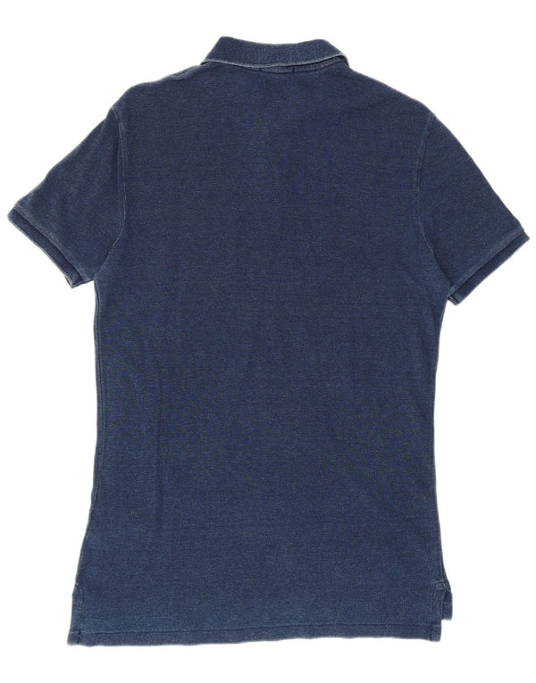 Polo Ralph Lauren Mens Custom Slim Fit Polo Shirt Small Navy Blue Cotton