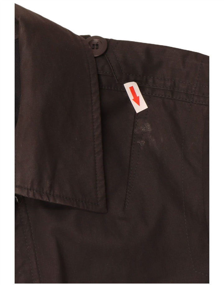 REISS Mens Overcoat UK 36 Small Black Cotton