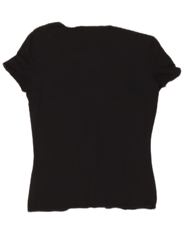 ARMANI COLLEZIONI Womens Blouse Top IT 42 Medium Black