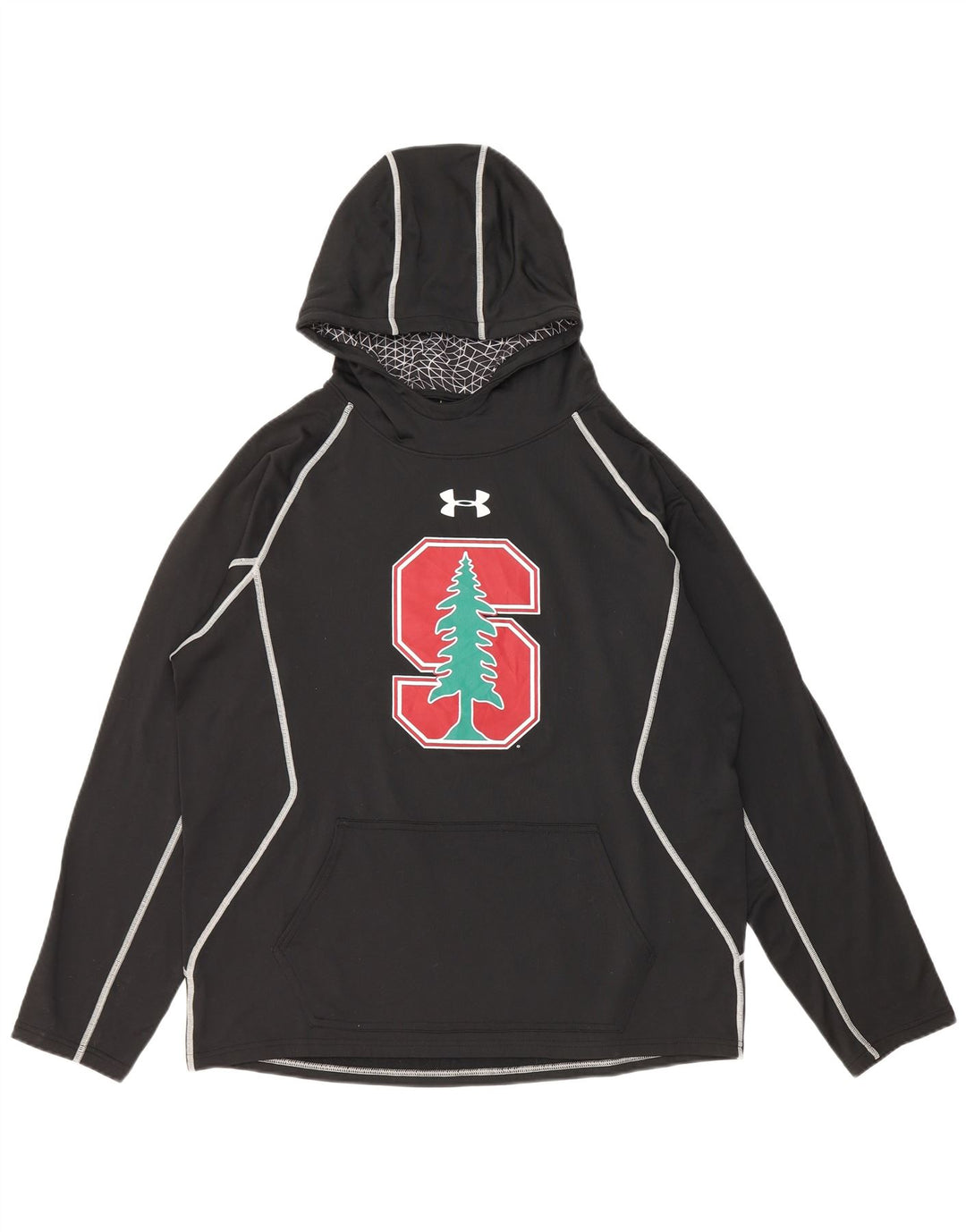 Under Armour Mens Graphic Hoodie Jumper Large Black