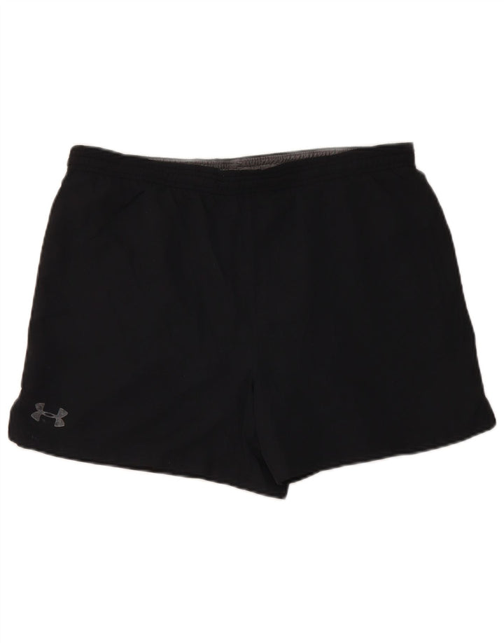 UNDER ARMOUR Mens Sport Shorts Large  Black Polyester