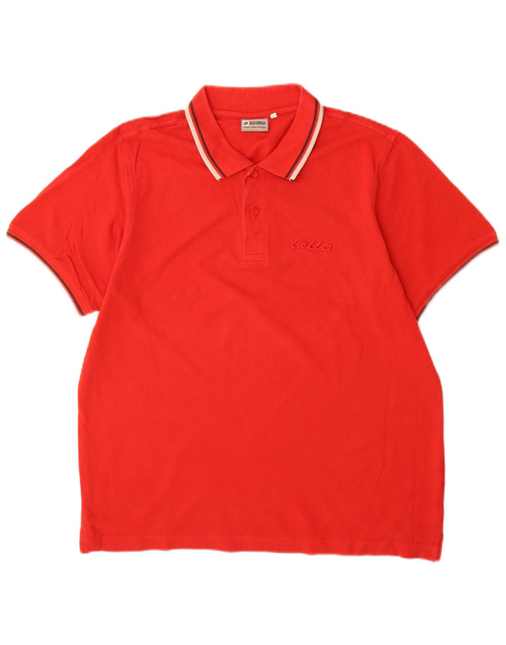Lotto Mens Polo Shirt Medium Red