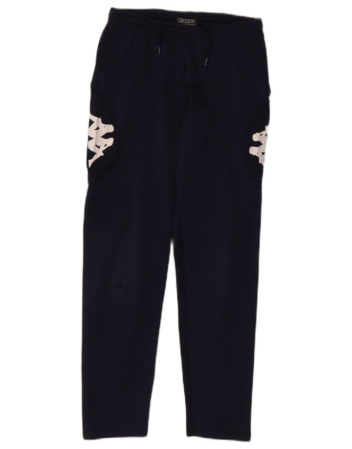 Kappa Boys Graphic Tracksuit Trousers 11-12 Years Navy Blue Polyester