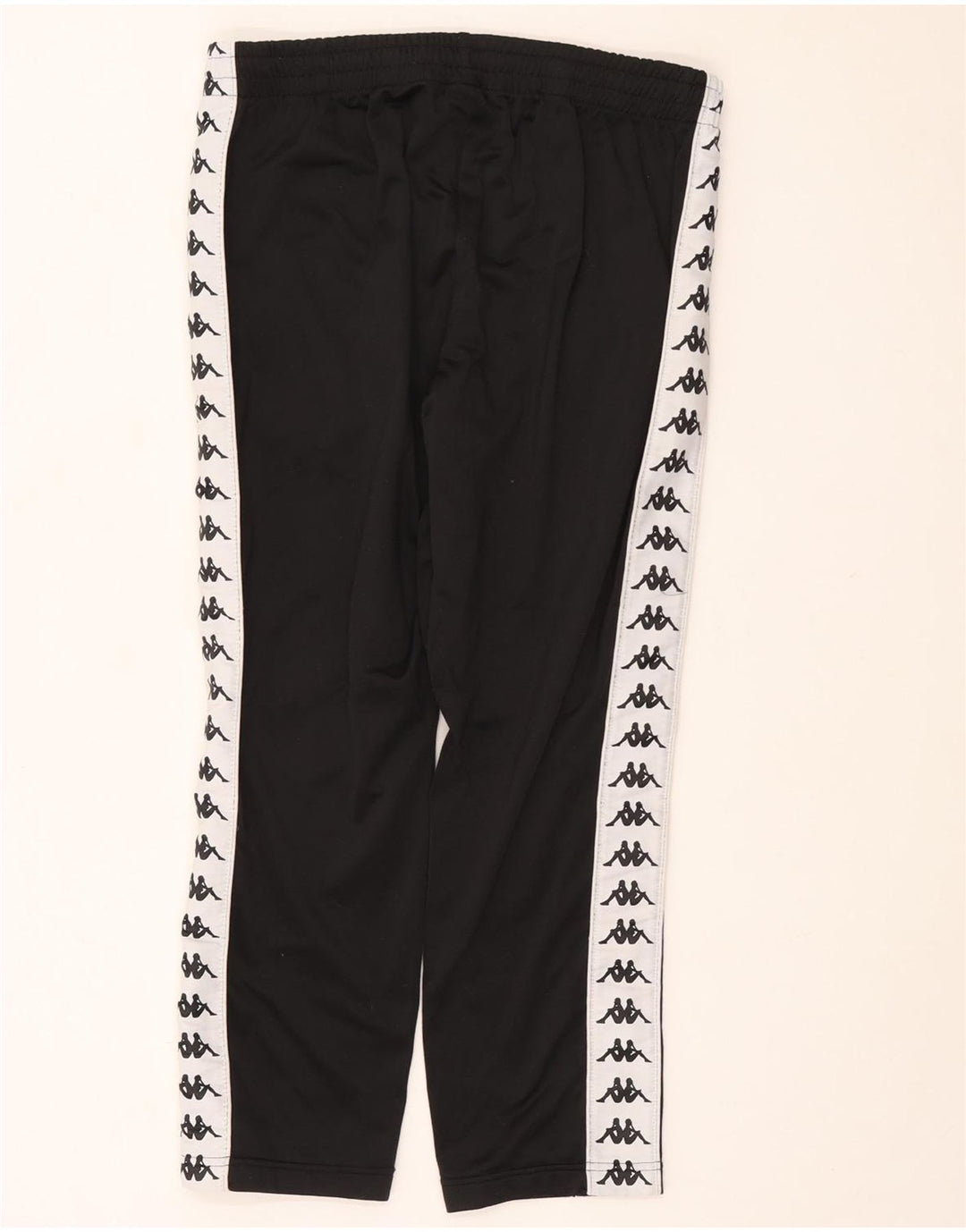 Kappa Mens Graphic Tracksuit Trousers Medium  Black Colourblock Polyester