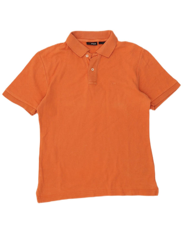 Fila Mens Polo Shirt Small Orange