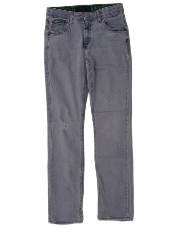 Levi's Boys 511 Distressed Slim Jeans 15-16 Years W28 L30 Blue Cotton