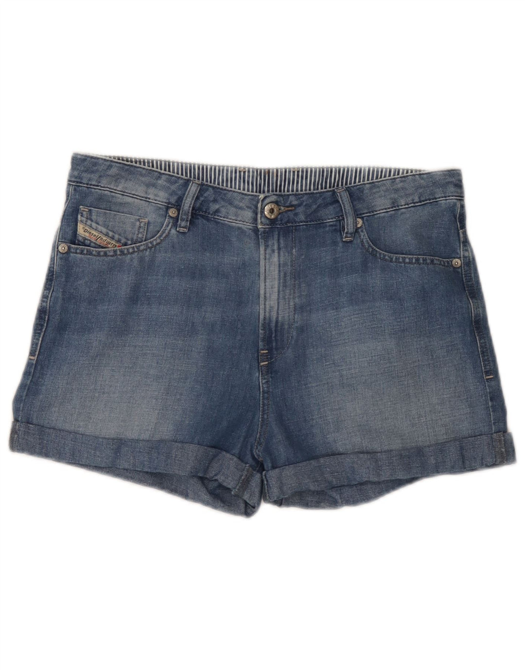 Diesel Womens Denim Shorts W28 Medium  Blue Cotton
