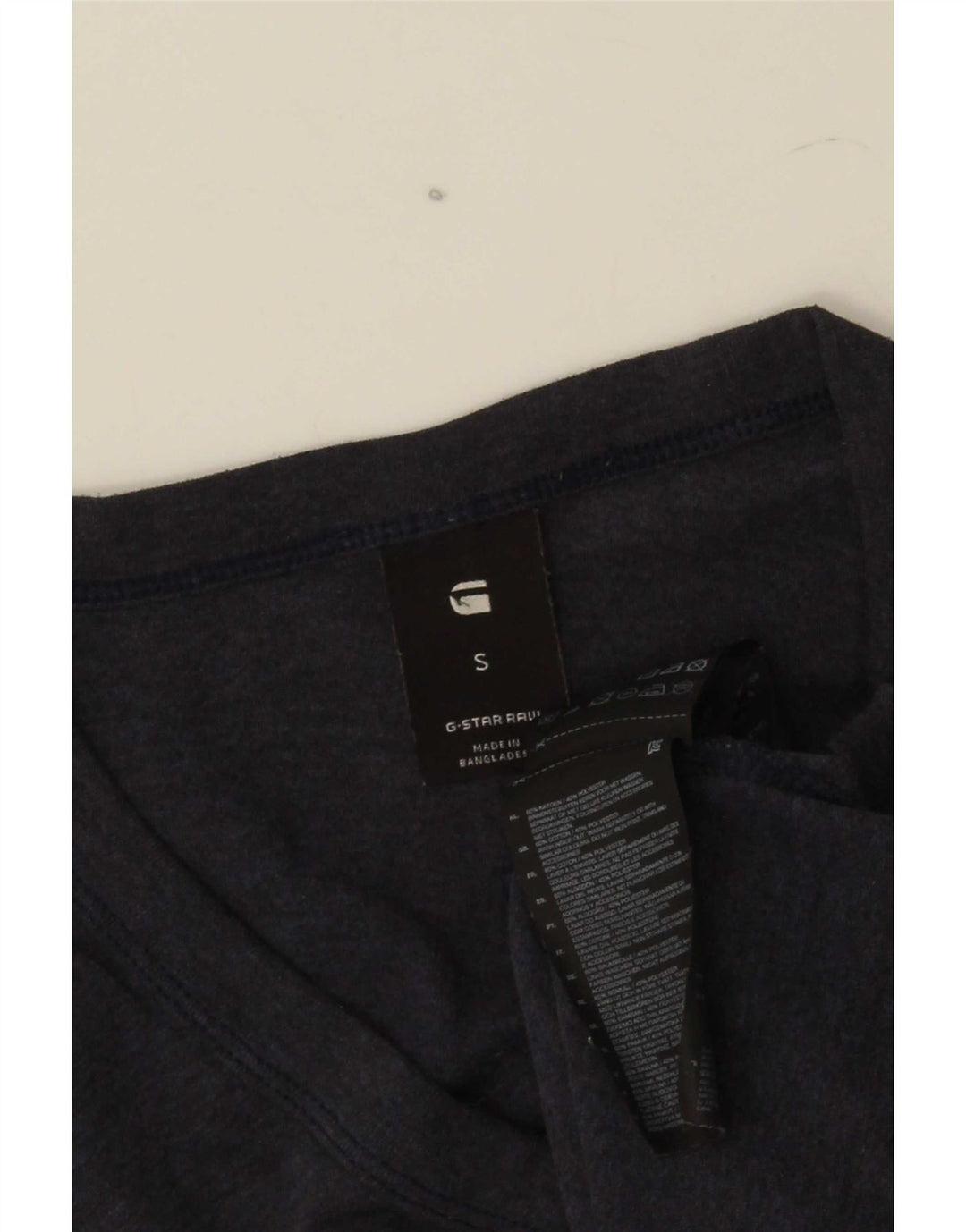 G-Star Mens T-Shirt Top Small Navy Blue Cotton