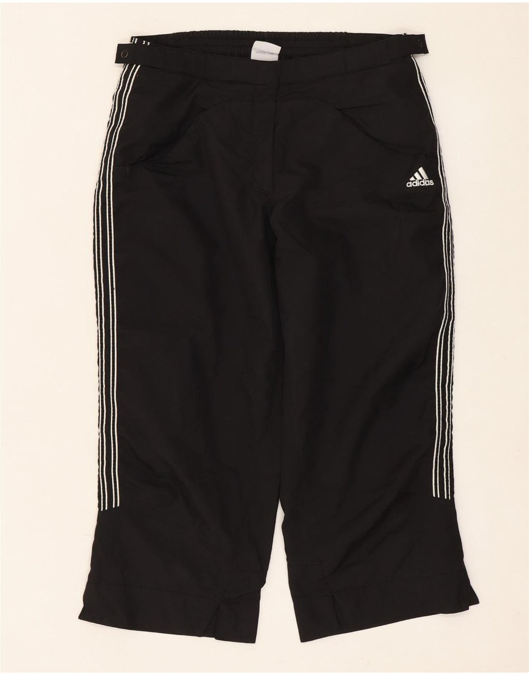 Adidas Womens Clima Proof Capri Tracksuit Trousers UK 10 Small Black