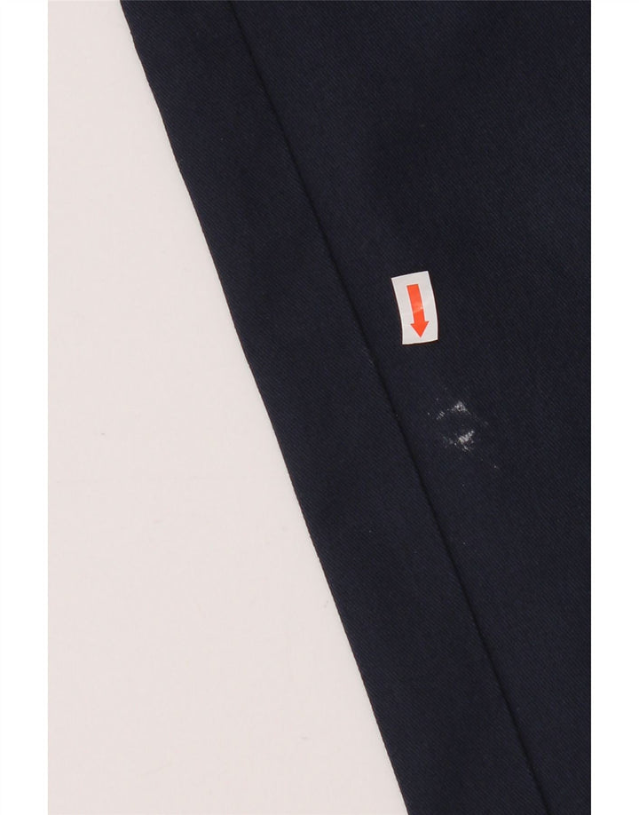 Dickies Mens Slim Straight Casual Trousers W33 L32 Navy Blue Polyester