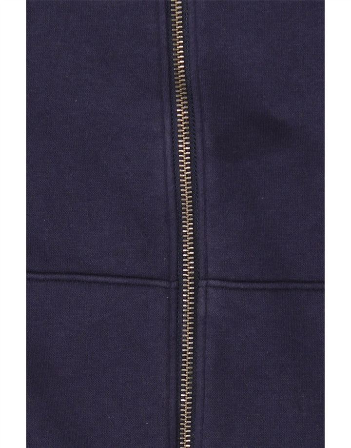 Under Armour Mens Graphic Zip Hoodie Sweater Medium Navy Blue Cotton