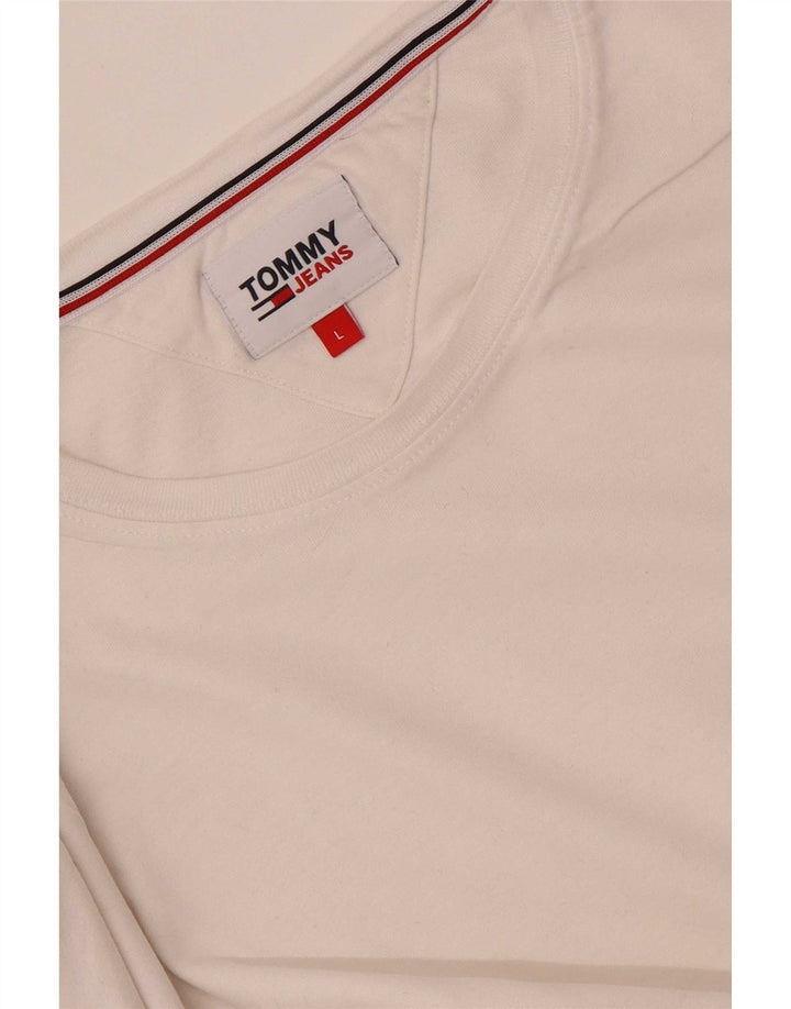 Tommy Hilfiger Mens Top Long Sleeve Large White