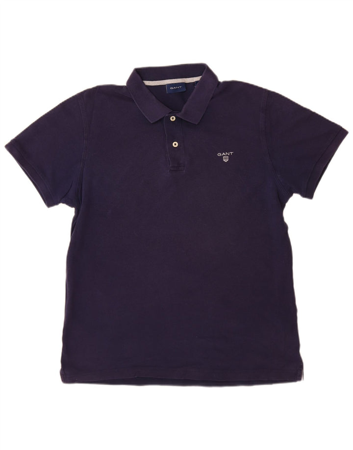 GANT Mens Polo Shirt Medium Navy Blue Cotton