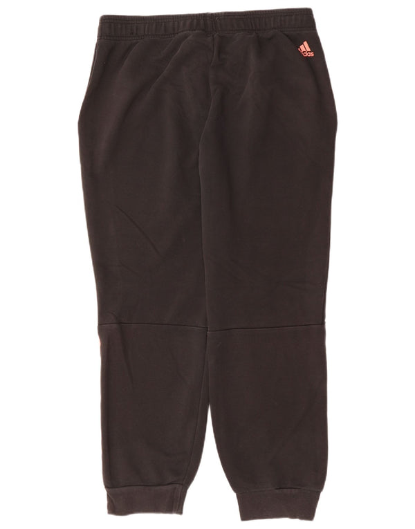 ADIDAS Womens Graphic Tracksuit Trousers Joggers UK 20/22 XL  Black Cotton