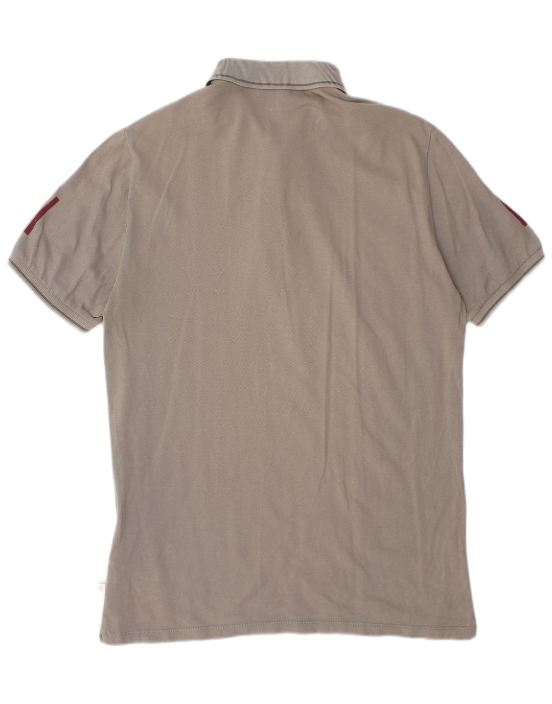 CERRUTI 1881 Mens Graphic Polo Shirt Large Grey Cotton