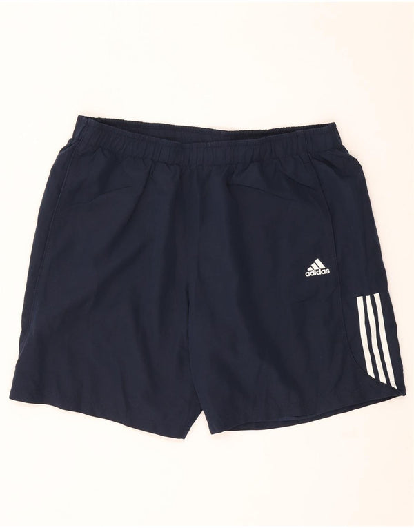 Adidas Mens Climalite Sport Shorts 2XL Navy Blue Polyester