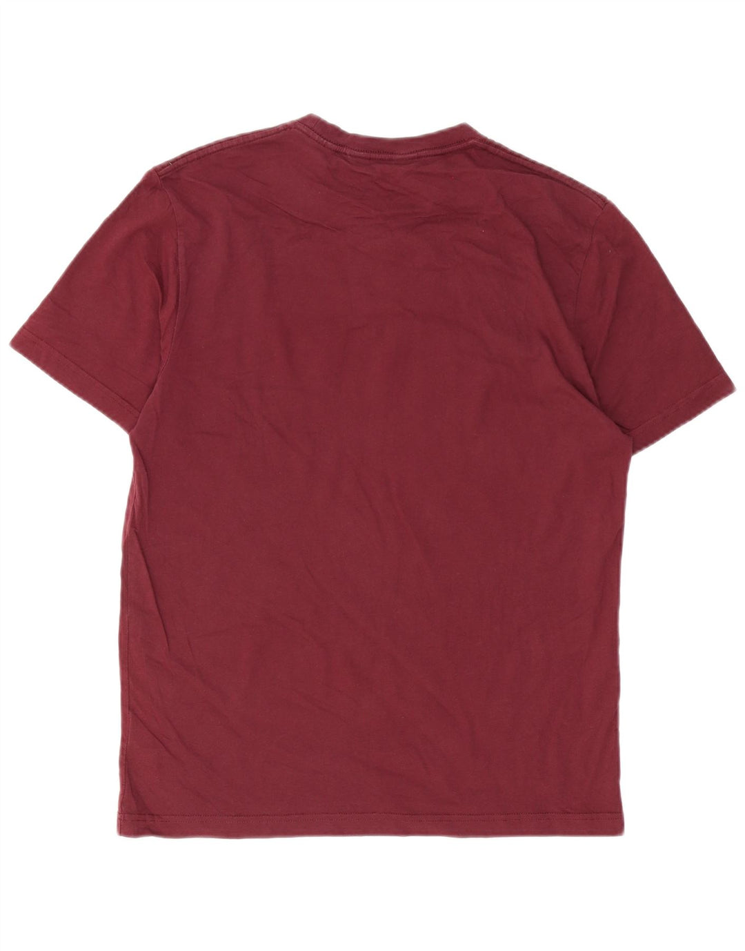 PENGUIN Mens T-Shirt Top Medium Burgundy Cotton
