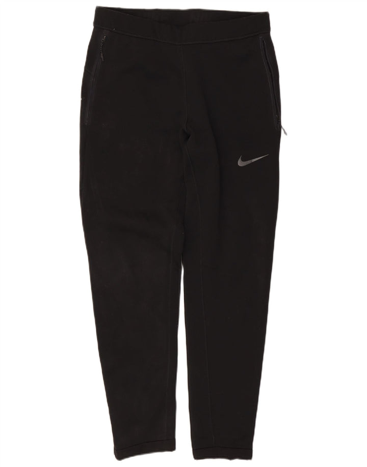 NIKE Mens Dri Fit Tracksuit Trousers Medium Black Polyester