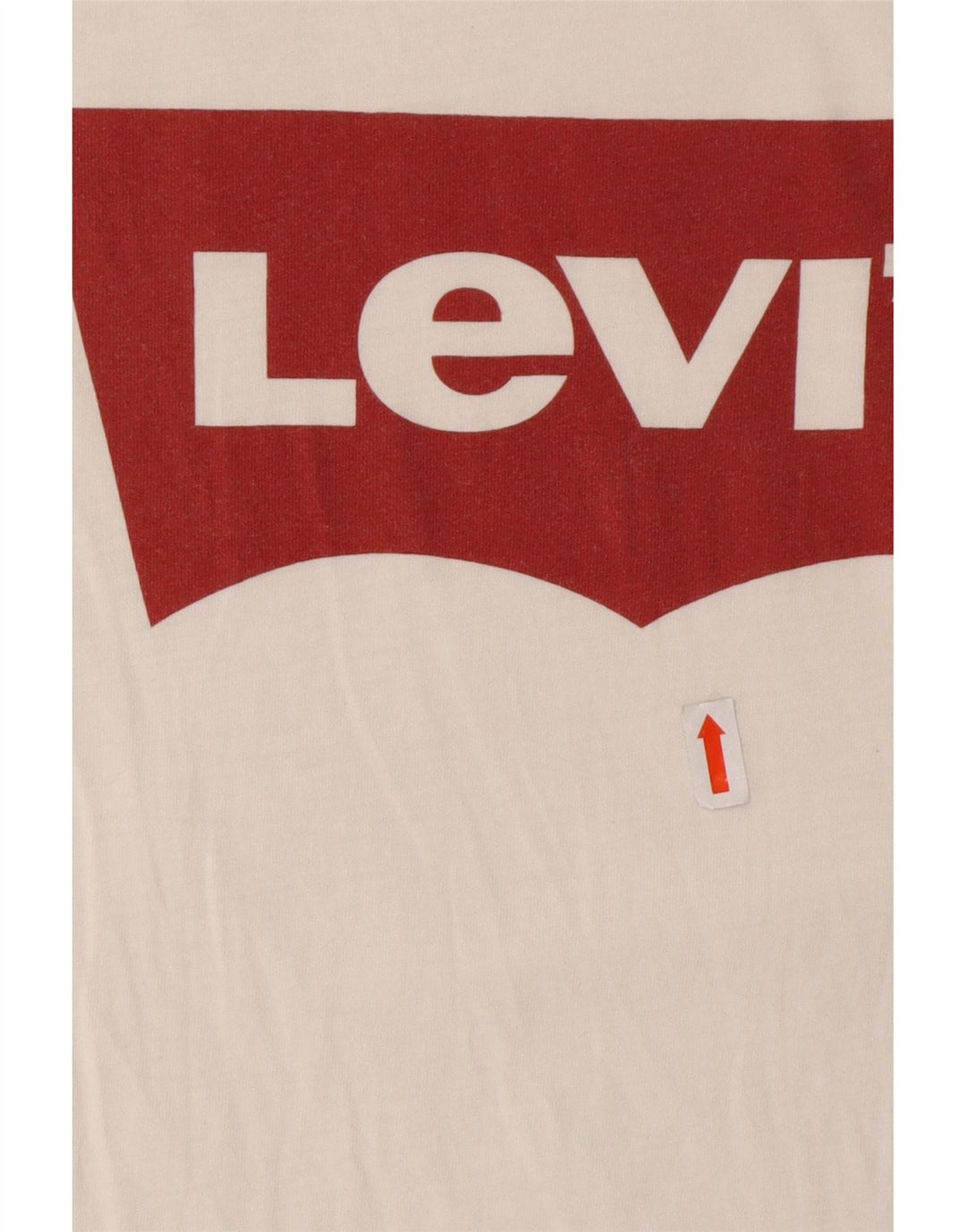 LEVI'S Womens Graphic T-Shirt Top UK 14 Large White