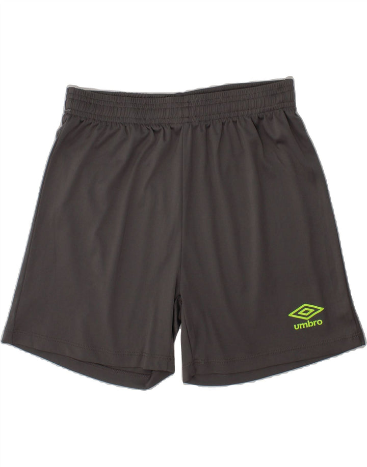 UMBRO Boys Sport Shorts 9-10 Years Medium  Grey Polyester Vintage Umbro and Second-Hand Umbro from Messina Hembry 