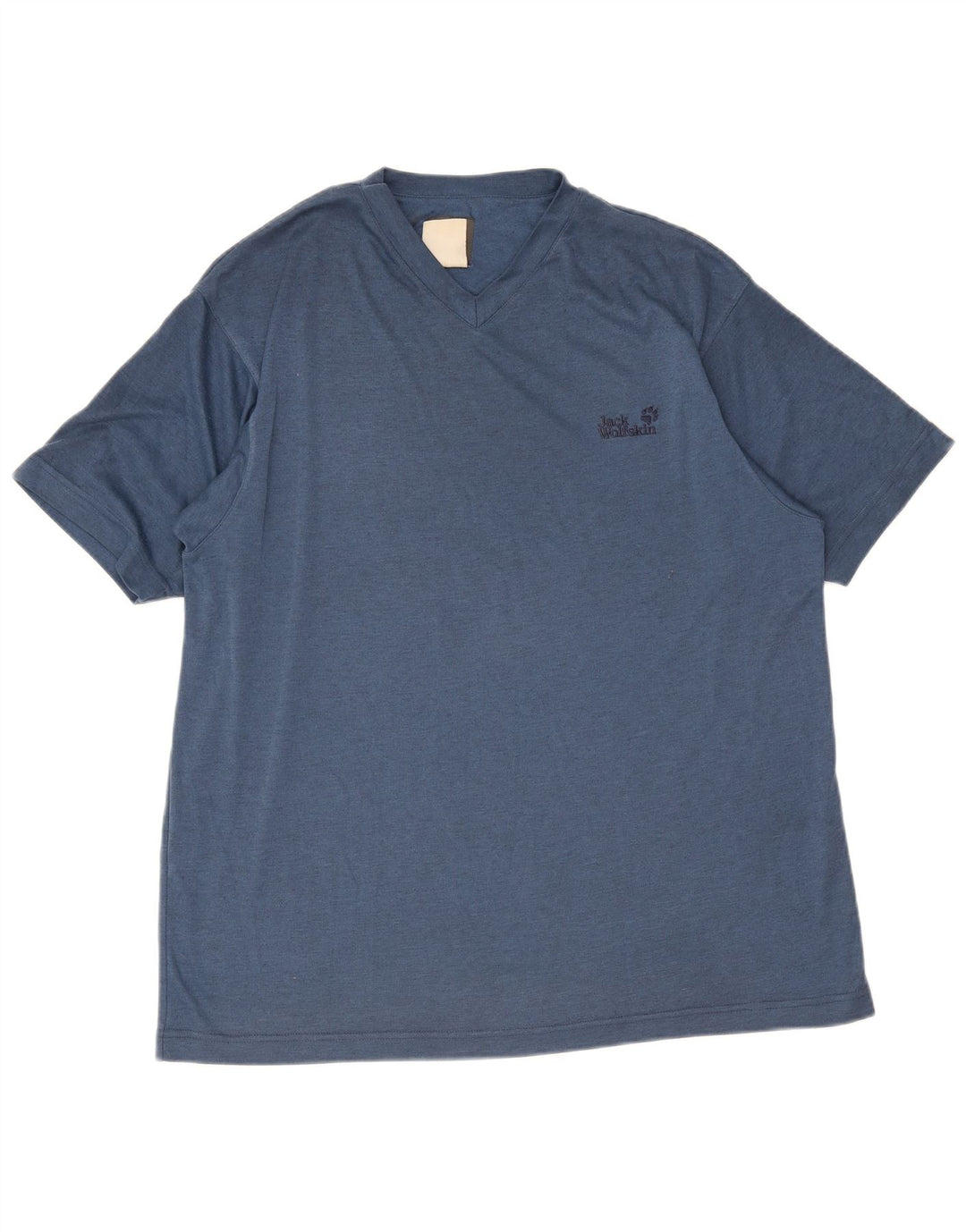 Jack Wolfskin Mens T-Shirt Top XL Blue Polyester