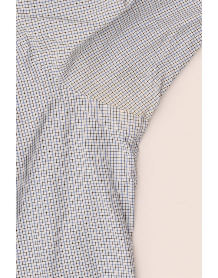 RALPH LAUREN Mens Shirt Size 15 1/2 Medium Blue Gingham Cotton