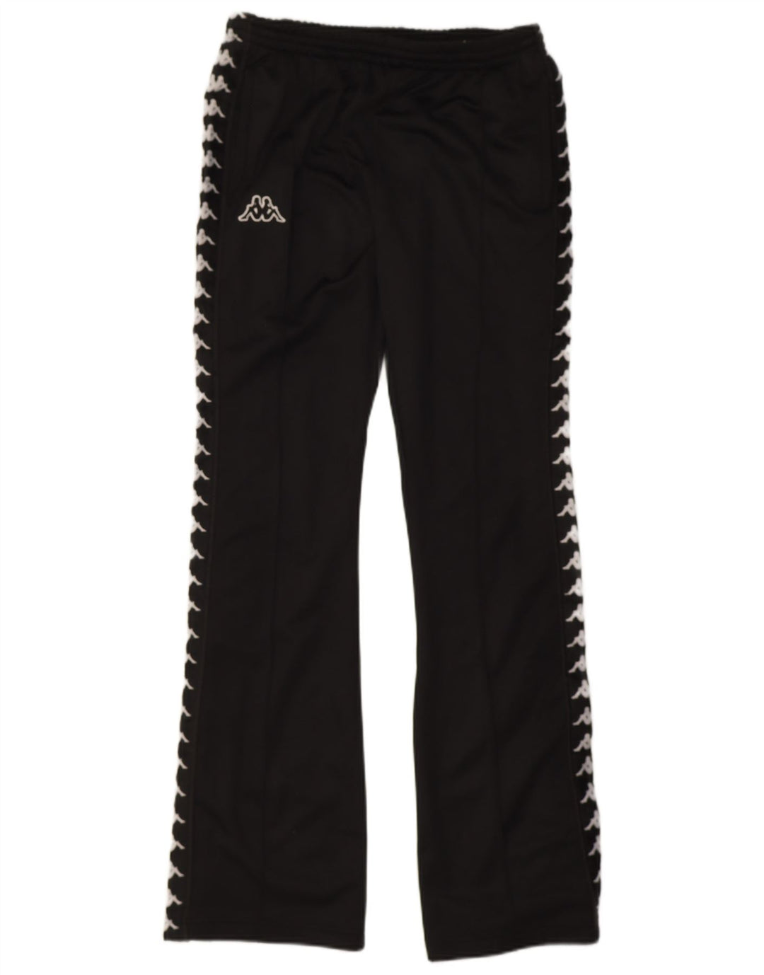 Kappa Mens Graphic Tracksuit Trousers Small Black Polyester