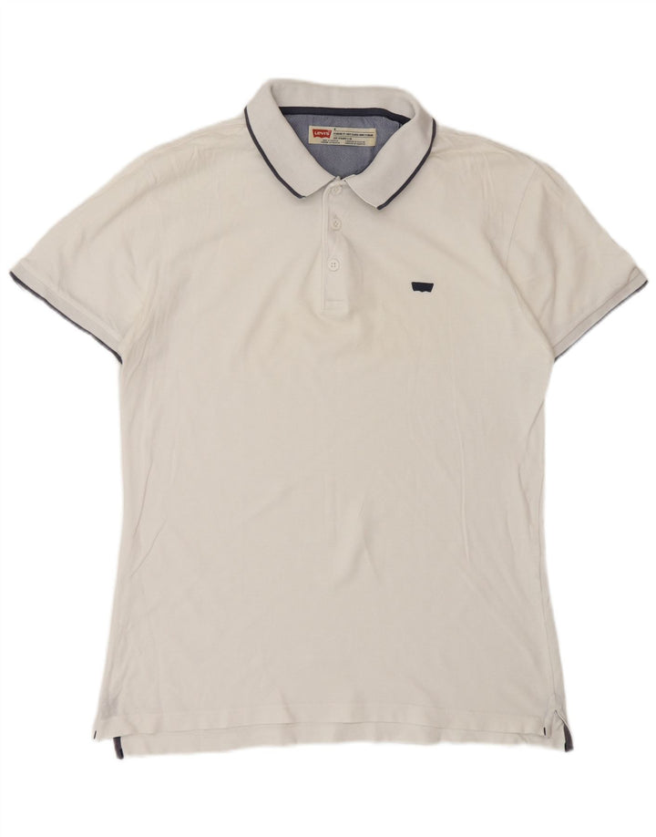 Levi's Mens Standard Fit Polo Shirt Medium White