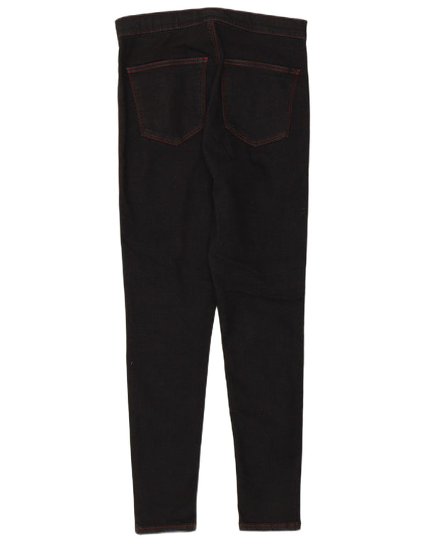 Topshop Womens Joni Skinny Jeans W32 L28 Black Cotton