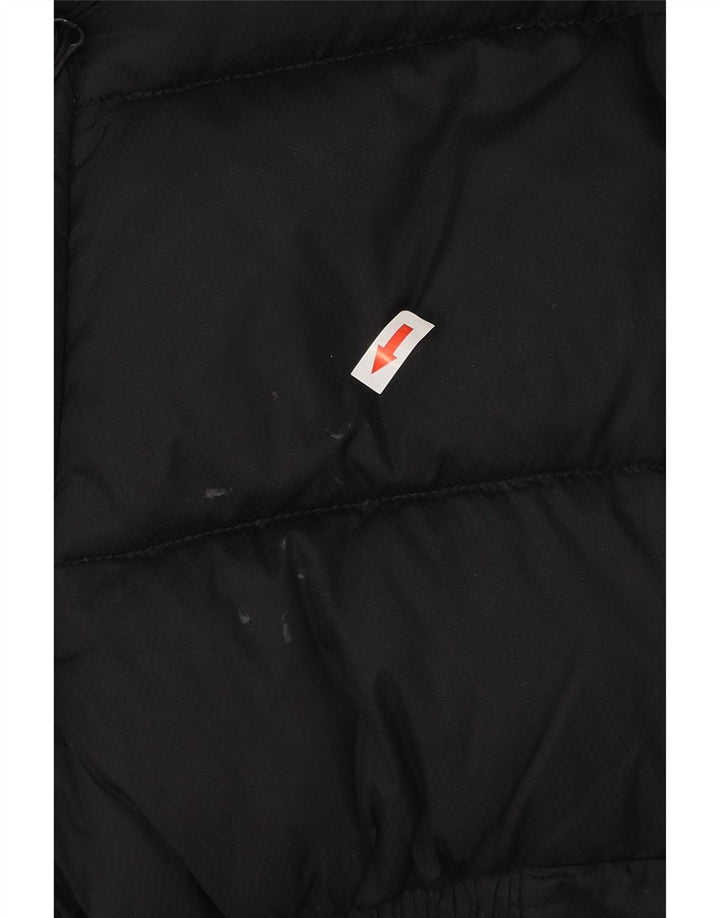 SALEWA Mens Hooded Padded Jacket EU 50 Large Black Polyamide