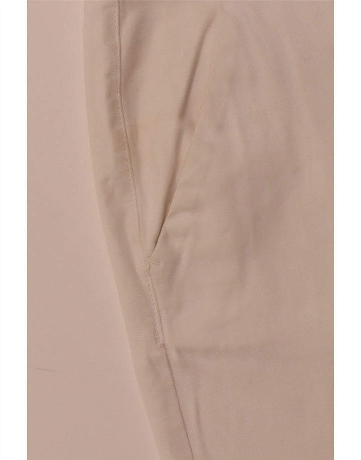 SUPERDRY Womens Slim Chino Trousers UK 12 Medium W32 L29 White Cotton