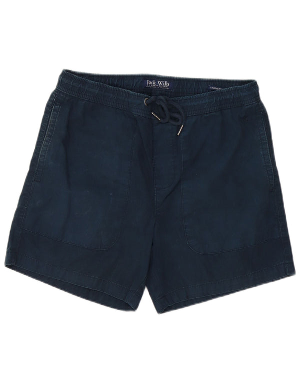 Jack Wills Mens Garment Dyed Chino Shorts Small W29 Navy Blue Cotton
