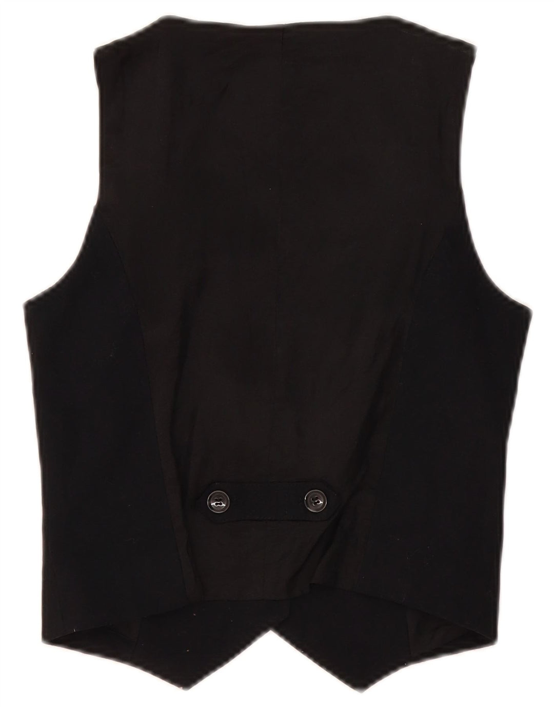 Zara Womens Waistcoat UK 6 XS Black Polyester