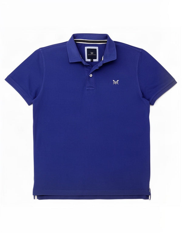 Crew Clothing Mens Polo Shirt Large Blue Cotton