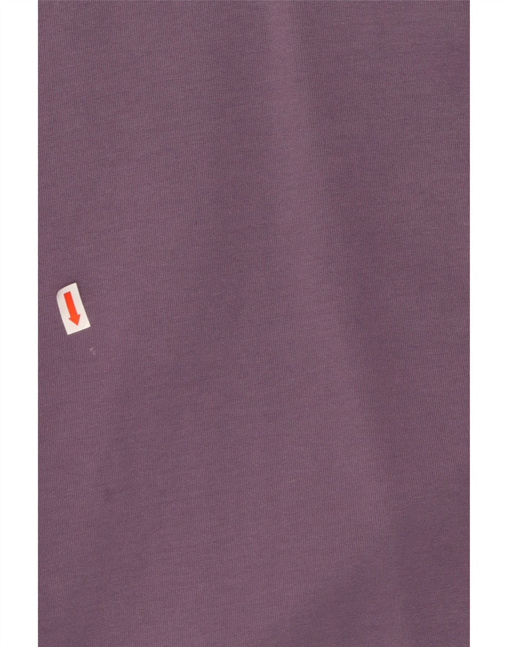 ADIDAS Womens Oversized Hoodie Jumper UK 8/10 Small Purple Cotton