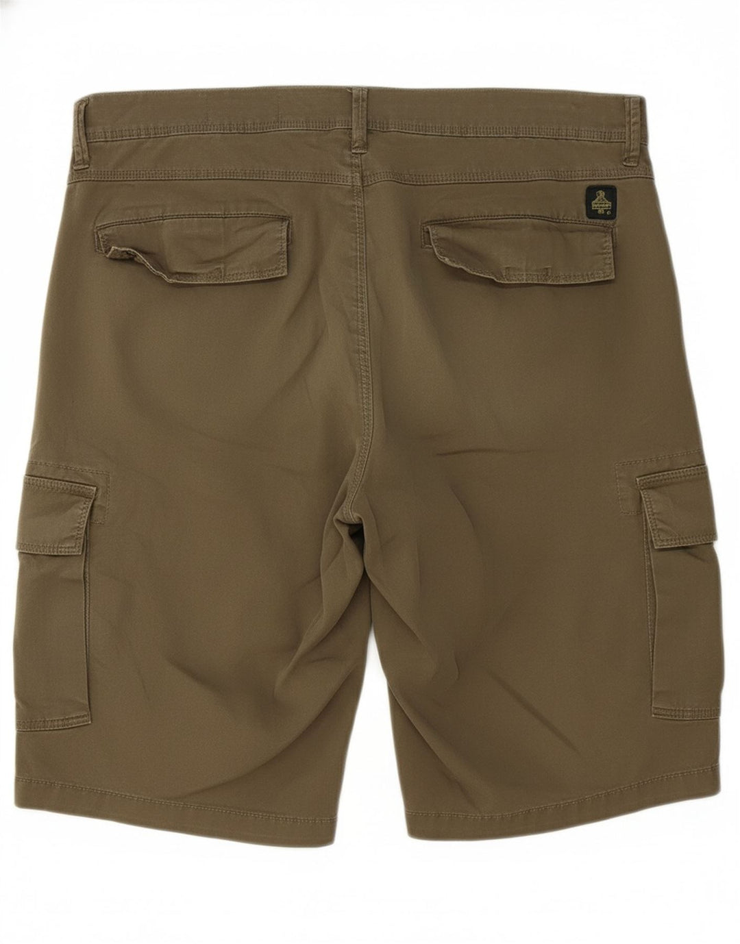 REFRIGIWEAR Mens Cargo Shorts IT 48 Medium W34  Khaki Cotton