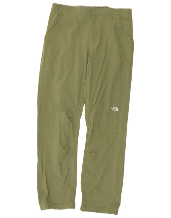 The North Face Womens Straight Hiking Trousers Medium W30 L32 Green Nylon