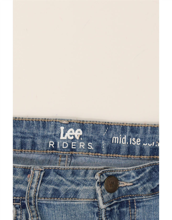 LEE Womens Riders Mid Rise Denim Shorts Medium W32  Blue Cotton Vintage Lee and Second-Hand Lee from Messina Hembry 