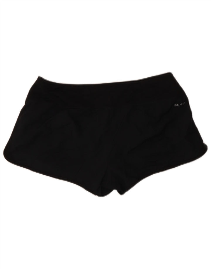 NIKE Womens Dri Fit Sport Shorts UK 14 Medium  Black
