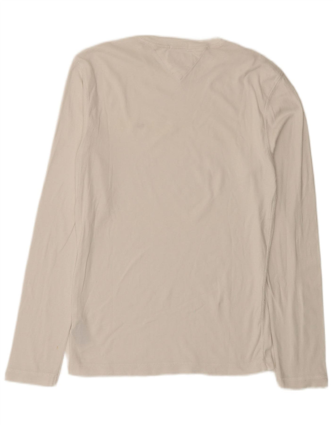 Tommy Hilfiger Mens Slim Fit Top Long Sleeve Medium White Cotton