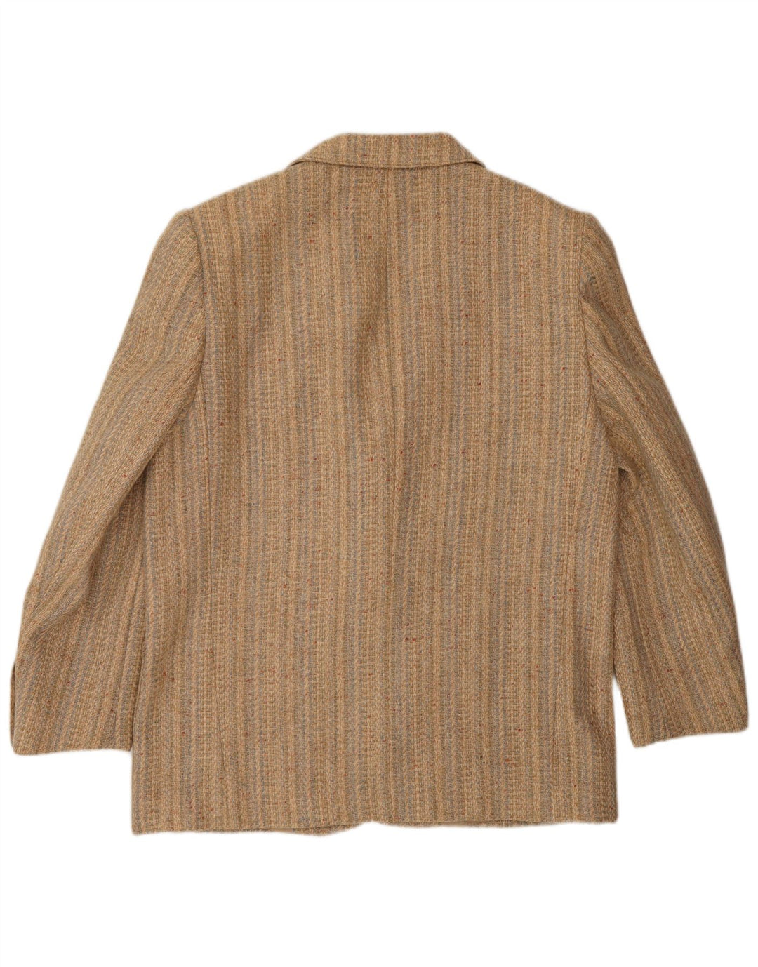 FENDI Womens 2 Button Blazer Jacket IT 44 Medium Beige Striped Classic