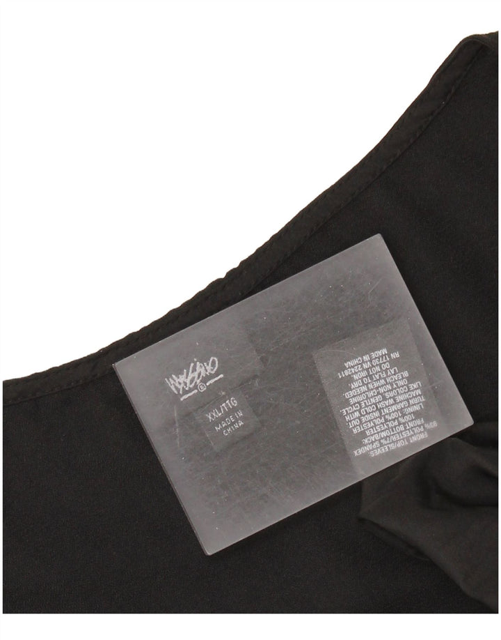 MOSSIMO Womens Shift Dress UK 20 2XL Black Polyester